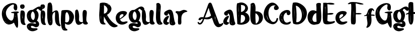 Gigihpu Regular font