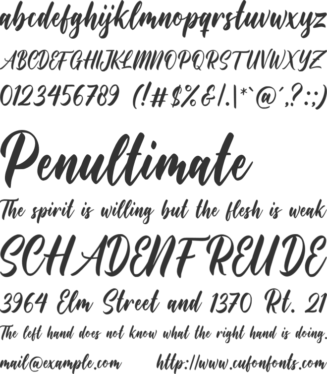 Maringue Wreath font preview