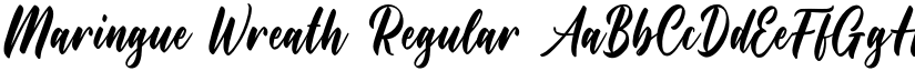 Maringue Wreath Regular font