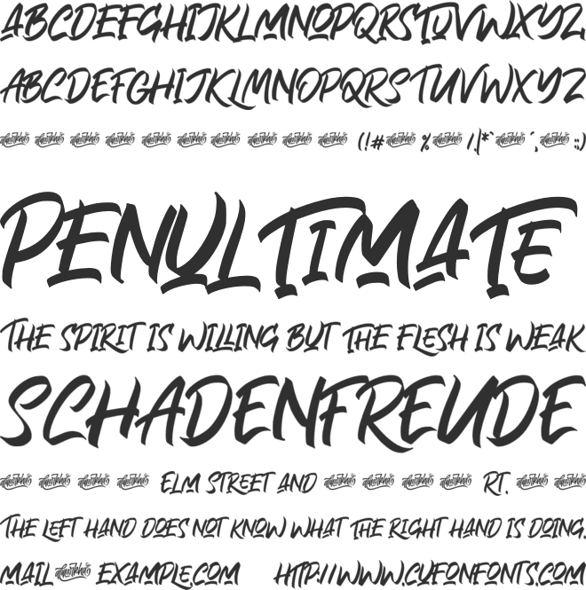 Rollinkland font preview