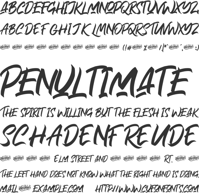 Rollinkland font preview