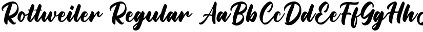 Rottweiler Regular font