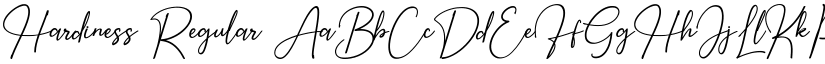 Hardiness Regular font