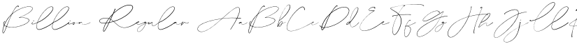 Billion Regular font