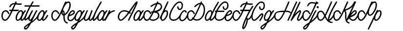 Fatya Regular font
