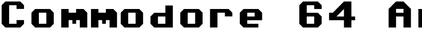 Commodore 64 Angled font