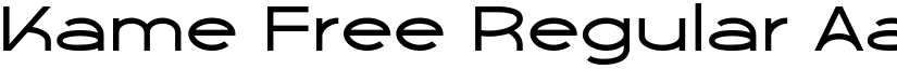 Kame Free Regular font
