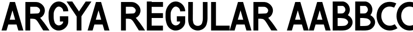 ARGYA Regular font