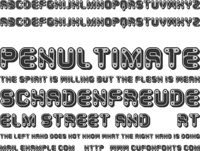 Rouleaux font preview