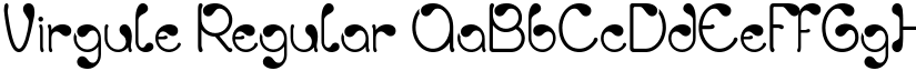 Virgule Regular font