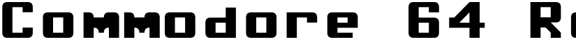 Commodore 64 Rounded font
