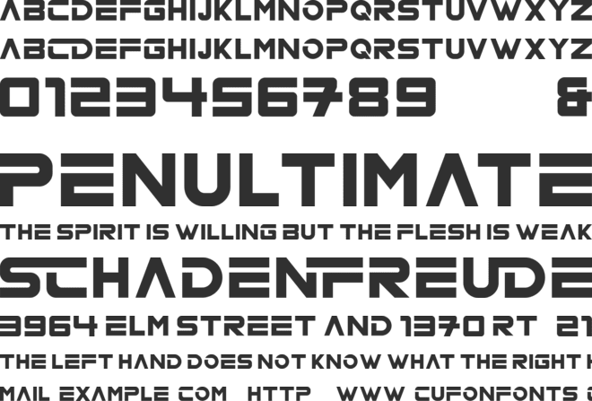 ND LOGOS font preview