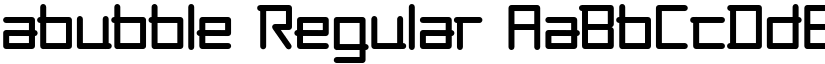 abubble Regular font