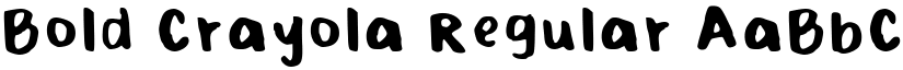 Bold Crayola Regular font