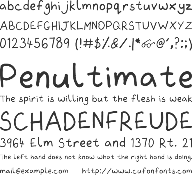 Frawley font preview