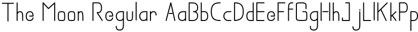 The Moon Regular font