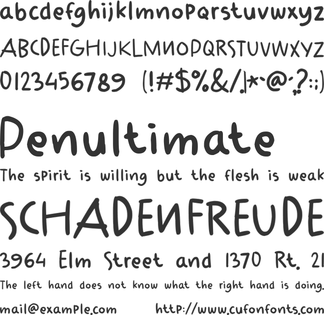 Anzylna font preview