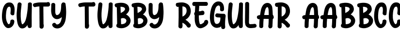 Cuty Tubby Regular font