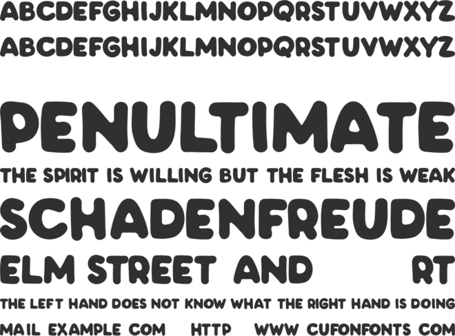 PHATKIDfree font preview