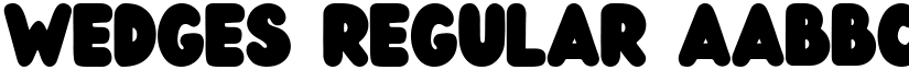 Wedges Regular font