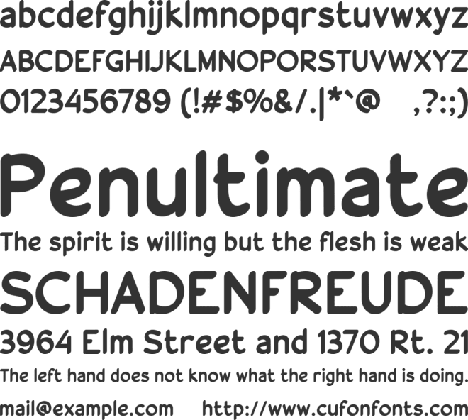 a Anti Corona font preview