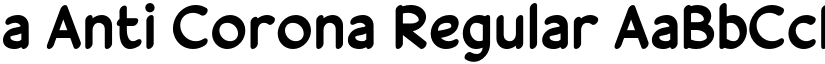 a Anti Corona Regular font
