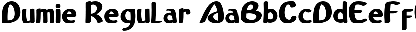 Dumie Regular font