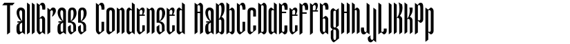 TallGrass Condensed font