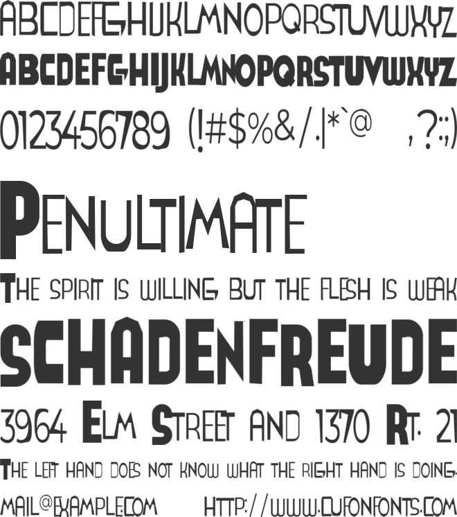 Schoenmaker font preview