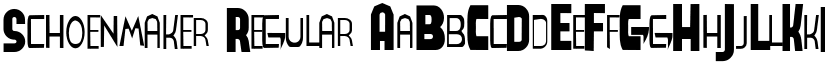 Schoenmaker Regular font
