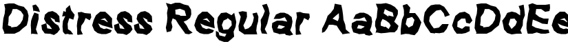 Distress Regular font