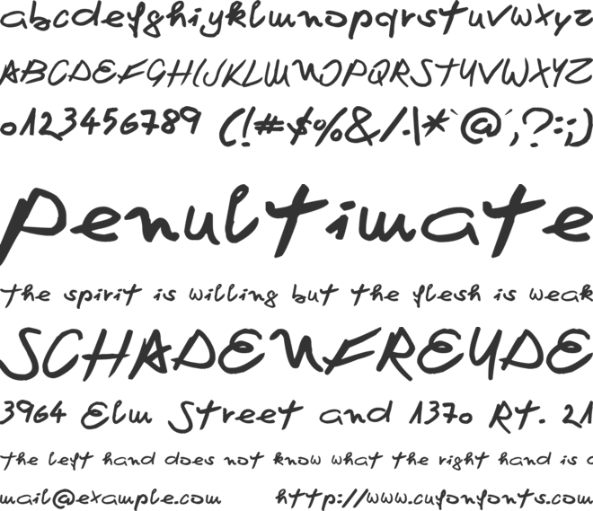 Martina font preview