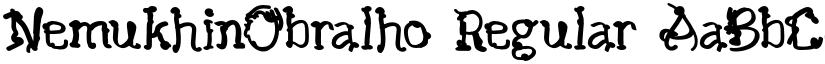 NemukhinObralho Regular font