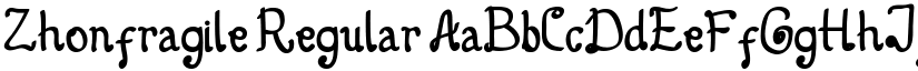 Zhonfragile font download