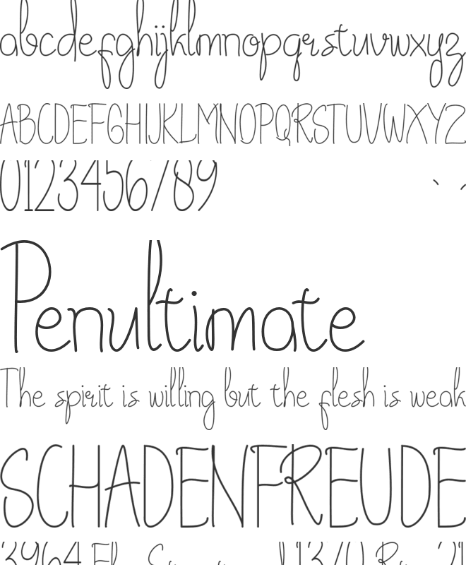 Radja Geeftsy font preview