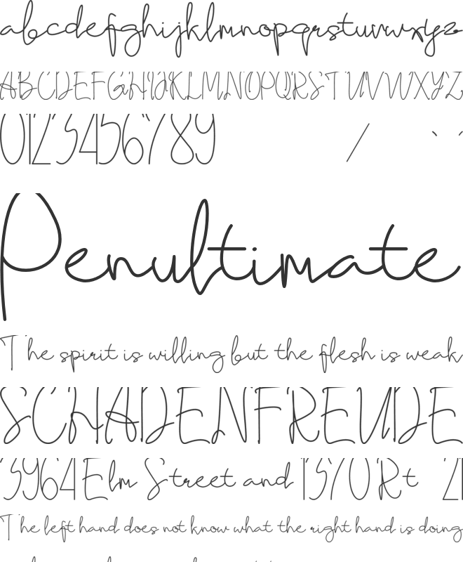 Kongcko font preview