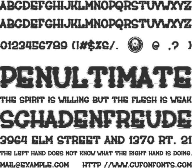 drunk company font preview