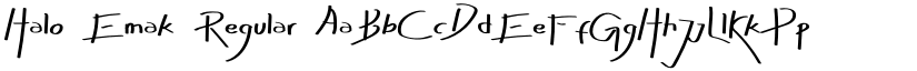 Halo Emak Regular font