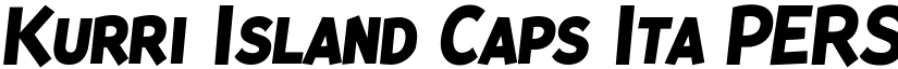 Kurri Island Caps Ita PERSONAL Bold font