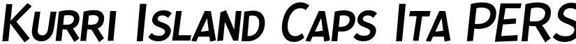 Kurri Island Caps Ita PERSONAL Light font