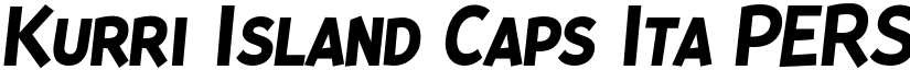 Kurri Island Caps Ita PERSONAL Medium font