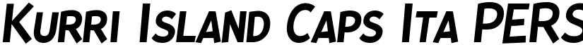 Kurri Island Caps Ita PERSONAL Regular font