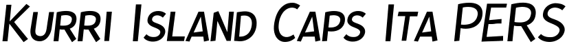Kurri Island Caps Ita PERSONAL Thin font