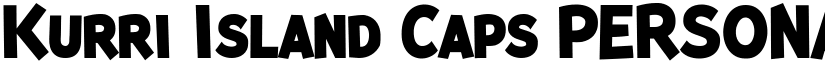Kurri Island Caps PERSONAL Black font