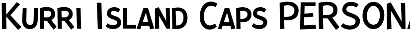 Kurri Island Caps PERSONAL Light font