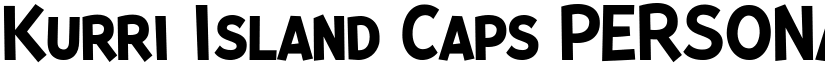 Kurri Island Caps PERSONAL Medium font