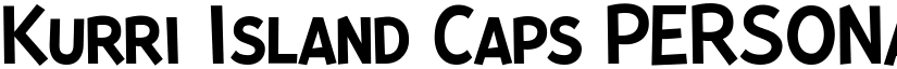 Kurri Island Caps PERSONAL Regular font