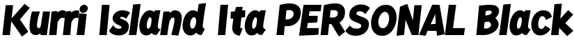 Kurri Island Ita PERSONAL Black font