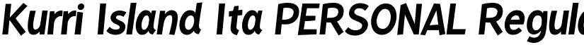 Kurri Island Ita PERSONAL Regular font
