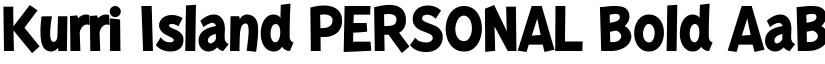 Kurri Island PERSONAL Bold font